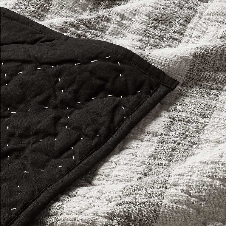 Black quilted 2024 blanket