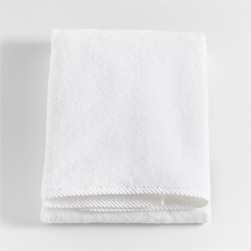 Quick-Dry White Organic Cotton Bath Towel