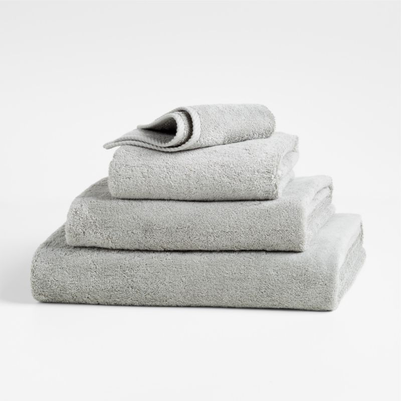 Quick-Dry Ash Organic Cotton Hand Towel - image 1 of 4