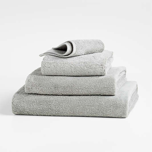 Quick-Dry Ash Organic Cotton Bath Towels