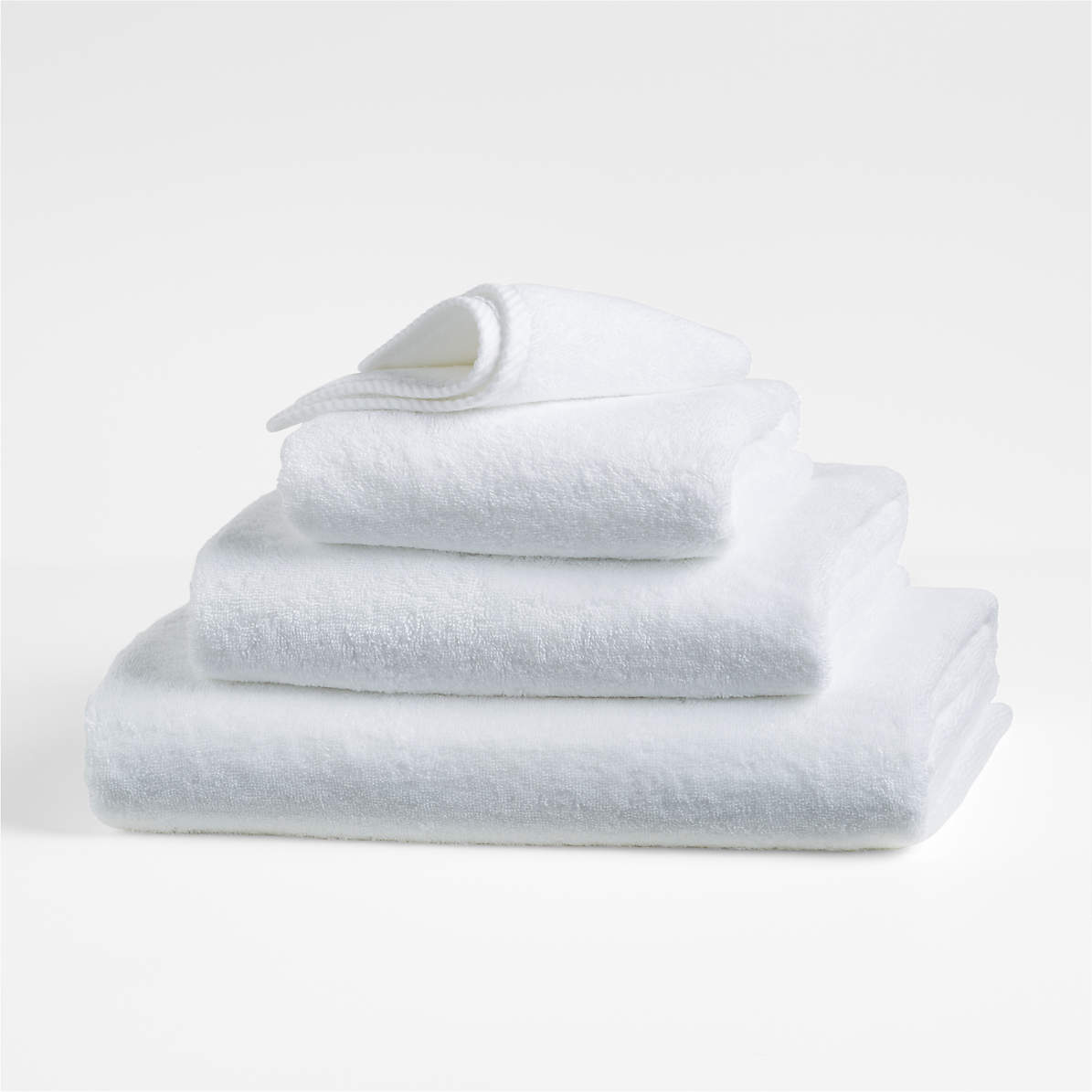 Pure Fiber International Luxury Cotton Hand Towel Set White 