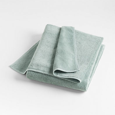 View Quick-Dry Iceberg Green Organic Cotton Bath Sheet details