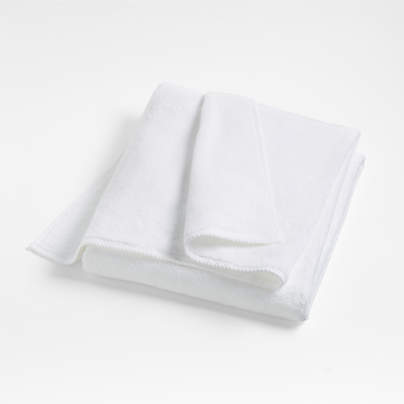 Quick-Dry White Organic Cotton Bath Sheet