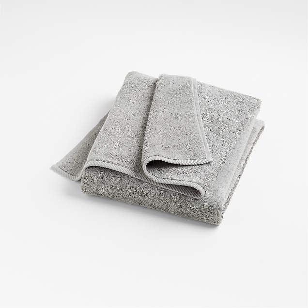 Ash Antimicrobial Organic Cotton Hand Towel + Reviews Crate & Barrel