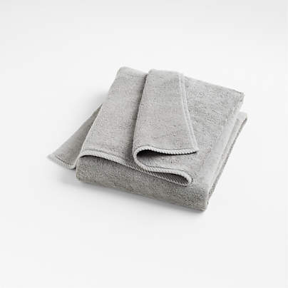 Quick-Dry Ash Organic Cotton Bath Towel