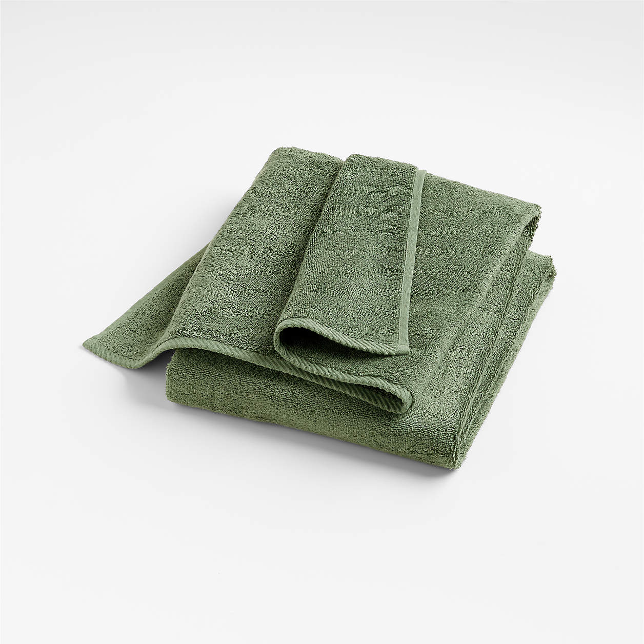 Quick-Dry Duck Green Organic Cotton Bath Towel