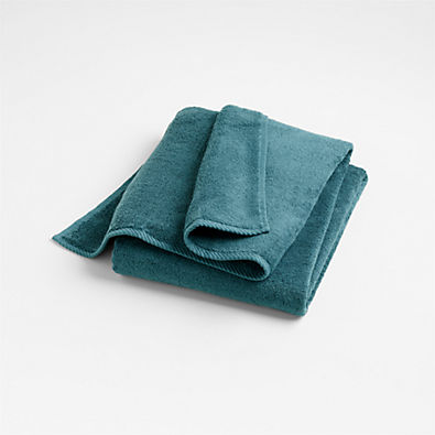 View Quick-Dry Teal Organic Cotton Bath Towel details