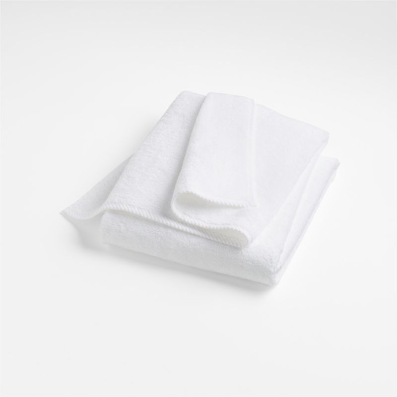 Quick-Dry White Organic Cotton Bath Towel