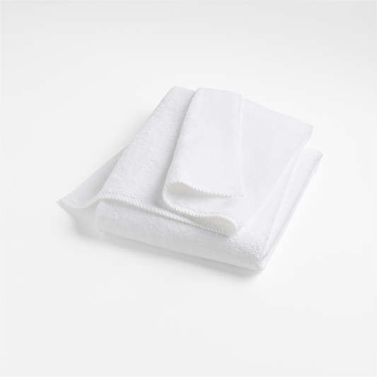 Quick-Dry White Organic Cotton Bath Towel