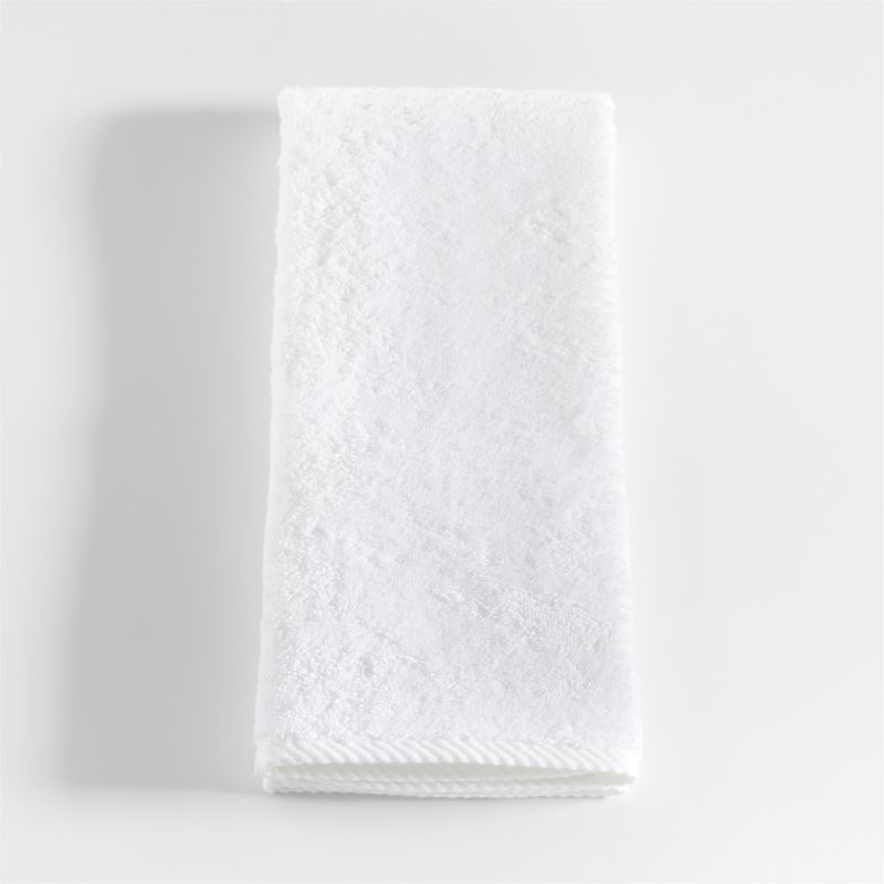 Quick-Dry White Organic Cotton Hand Towel