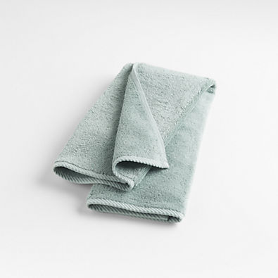 View Quick-Dry Iceberg Green Organic Cotton Hand Towel details