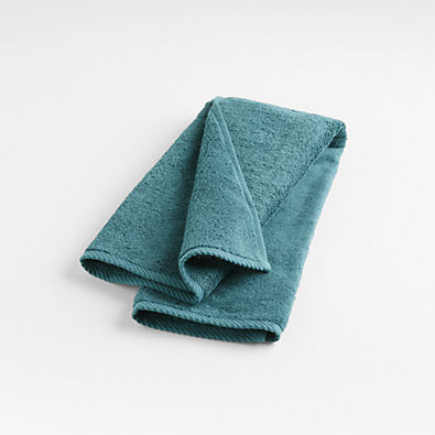 View Quick-Dry Teal Organic Cotton Hand Towel details