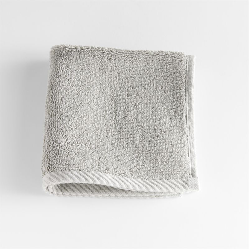 Quick-Dry Ash Organic Cotton Washcloth - image 3 of 4