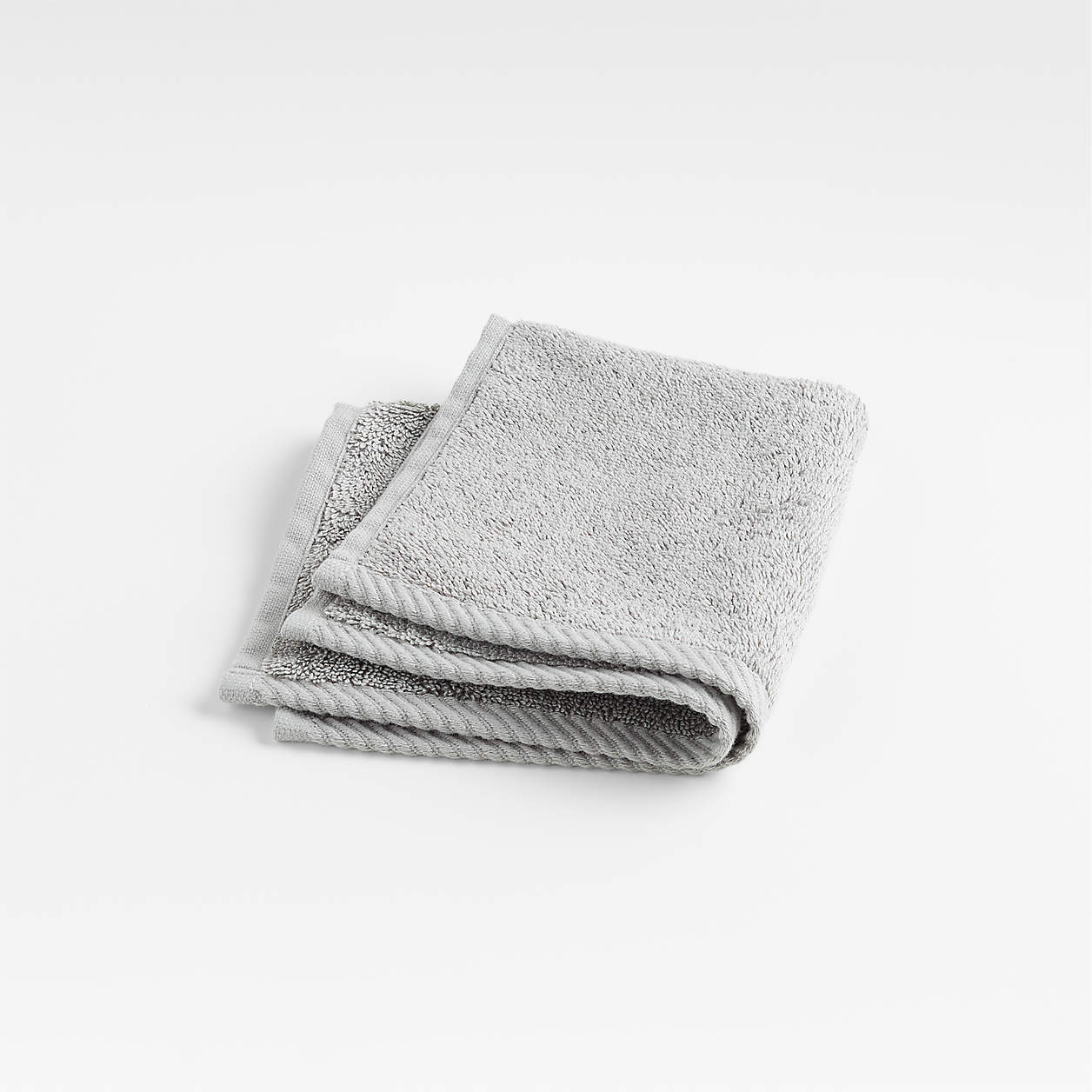QuickDry Ash Organic Cotton Washcloth + Reviews Crate & Barrel Canada