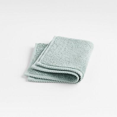 View Quick-Dry Iceberg Green Organic Cotton Washcloth details