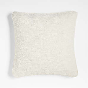 36x16 Ivory Boucle Modern Throw Pillow