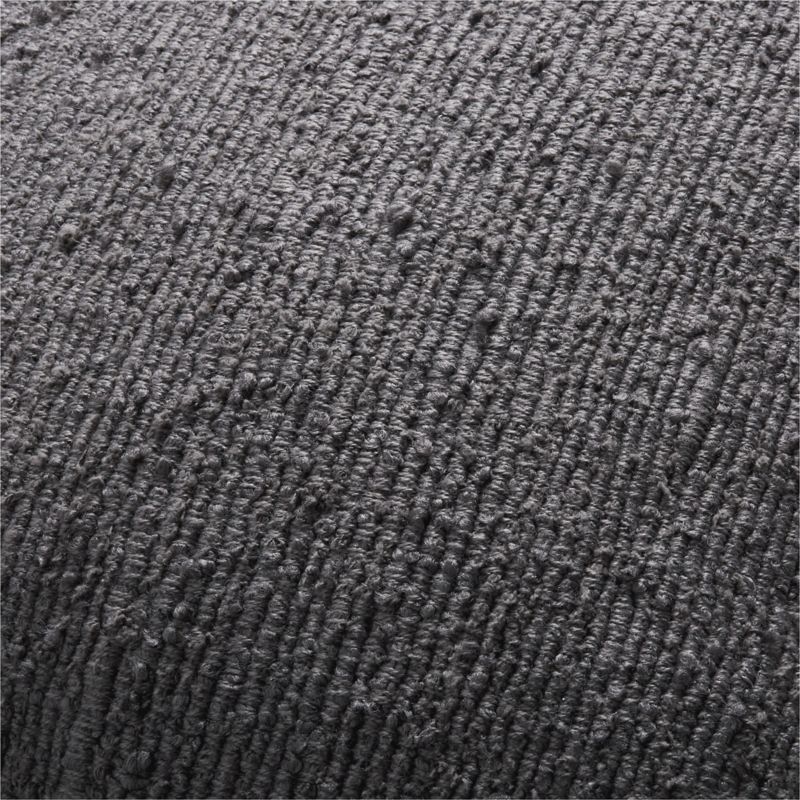 Storm Grey Organic Soft Boucle 20"x20" Throw Pillow Cover