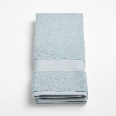 View Organic Turkish Cotton Pale Blue Hand Towel details