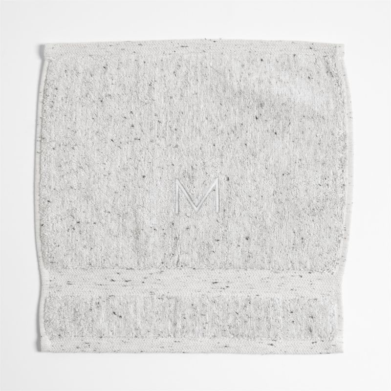 Organic Turkish Cotton Grey Fleck Wash Cloth - image 9 of 11