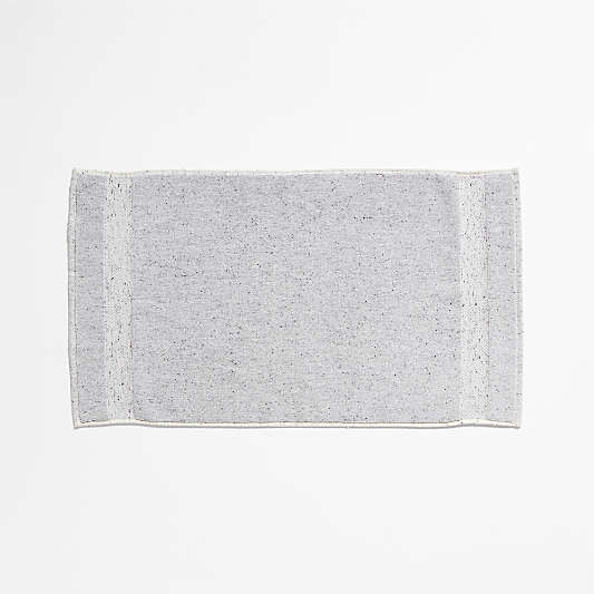 Organic Turkish Cotton Grey Fleck Bath Mat 20"x34"