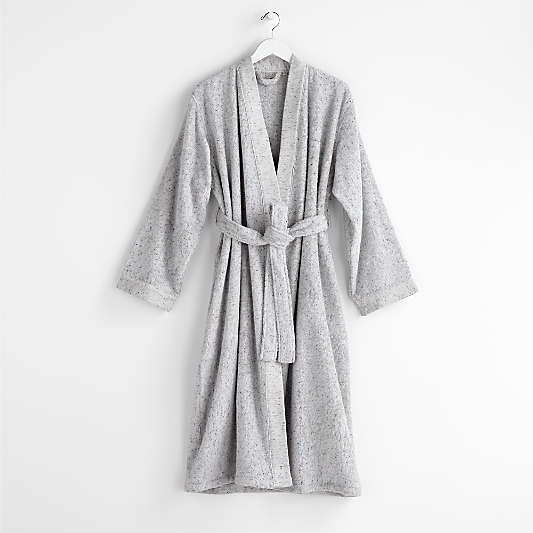 Organic Turkish Grey Fleck Bath Robe