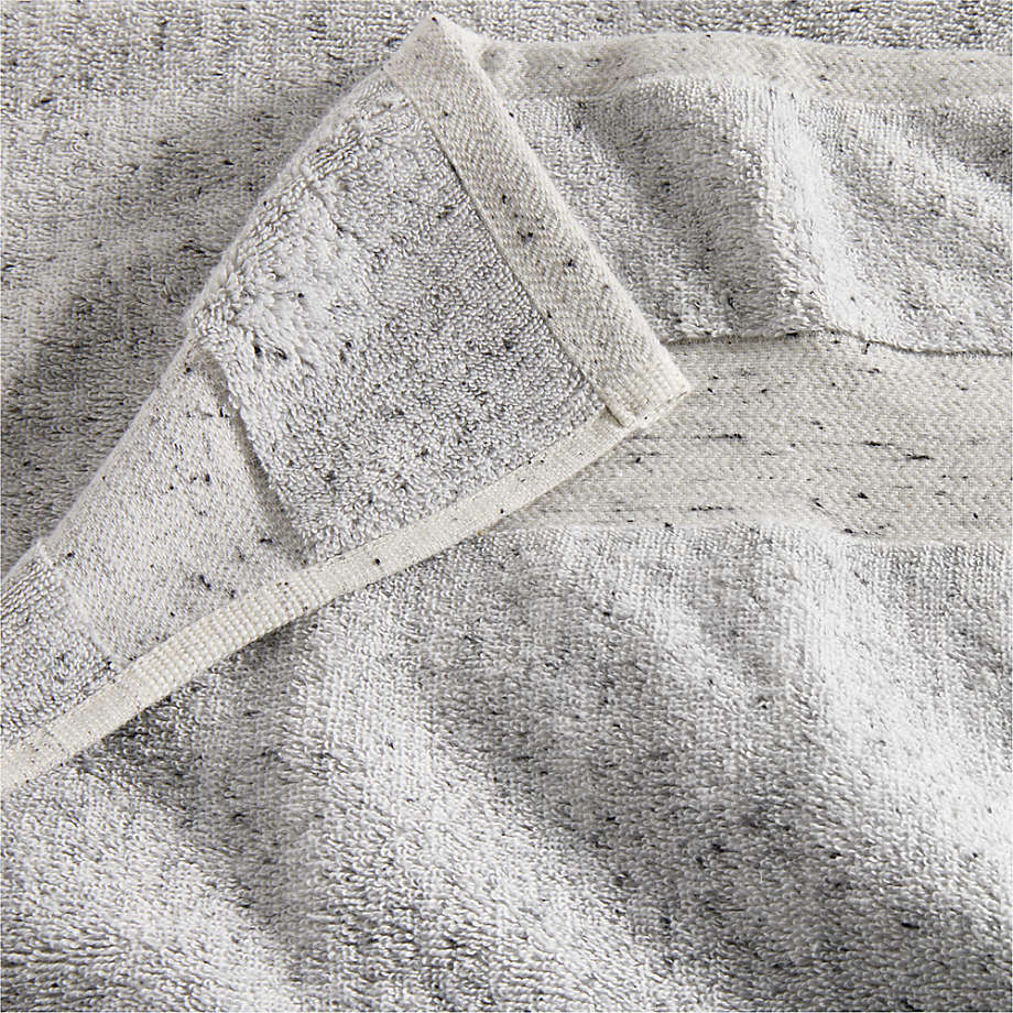 Organic Turkish Cotton Grey Fleck Wash Cloth + Reviews