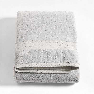 View Organic Turkish Cotton Grey Fleck Bath Sheet details