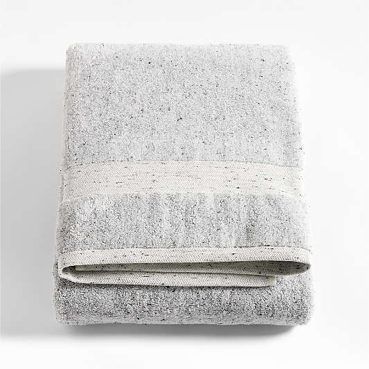 Organic Turkish Cotton Grey Fleck Bath Sheet