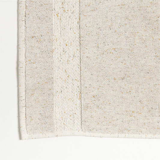 Organic Turkish Cotton Natural Beige Fleck Bath Mat 20"x34"