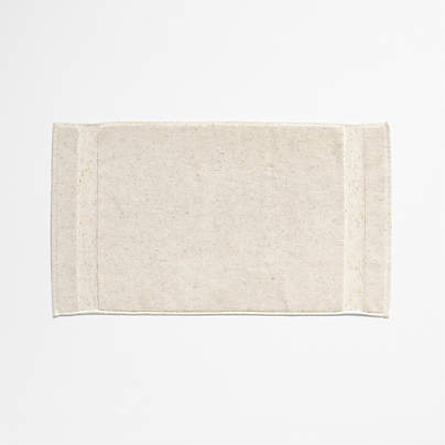 Organic Turkish Cotton Natural Beige Fleck Bath Mat 20"x34"