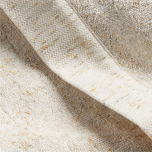 Organic Large/Extra-Large Turkish Natural Beige Fleck Bathrobe