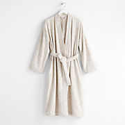 Organic Turkish Grey Cotton Bath Robe L/XL