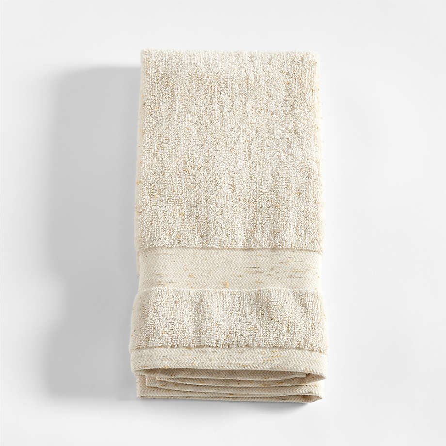 Organic Turkish Cotton Natural Beige Fleck Hand Towel