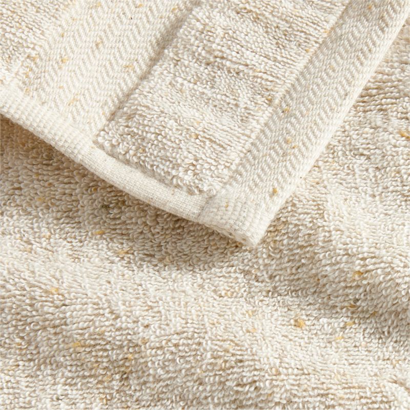 Organic Turkish Cotton Natural Beige Fleck Wash Cloth + Reviews