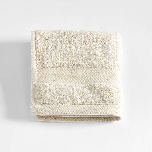 Organic Turkish Cotton Natural Beige Fleck Wash Cloth