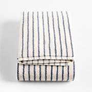 Dorm Turkish Organic Cotton Sky Blue Striped Bath Towel