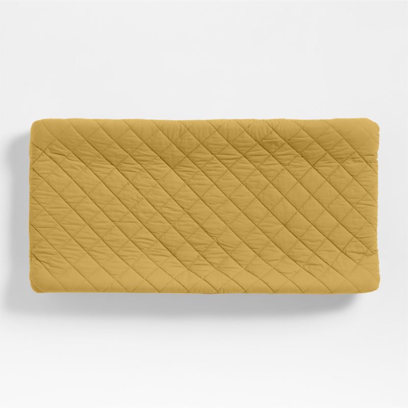 Cozy Cloud Savannah Yellow Washed Organic Cotton Changing Pad Cover
