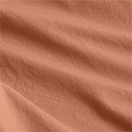 Cozy Cloud Canyon Orange Washed Organic Cotton Toddler Duvet Cover