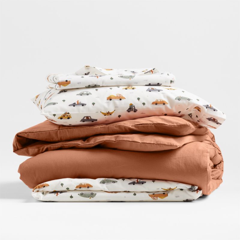 Stay Cool Transportation Organic Cotton Toddler Sheet Set - image 2 of 7