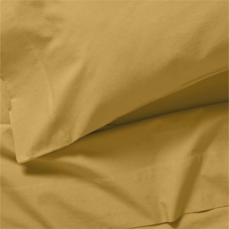 Cozy Cloud Savannah Yellow Washed Organic Cotton Kids Queen Sheet Set - image 5 of 6