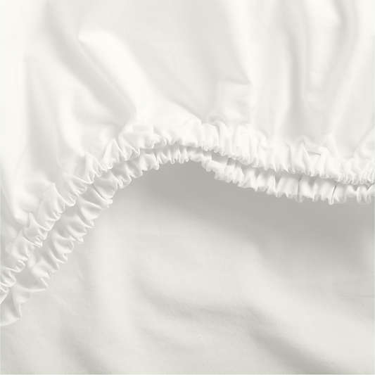 Cozy Cloud Pampas Ivory Washed 100% Organic Cotton Baby Crib Fitted Sheet