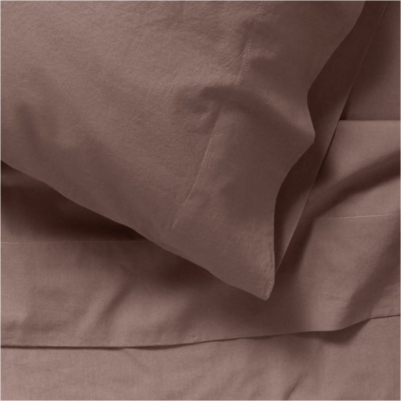 Cozy Cloud Moody Mauve Washed Organic Cotton Kids Pillowcase - image 5 of 6