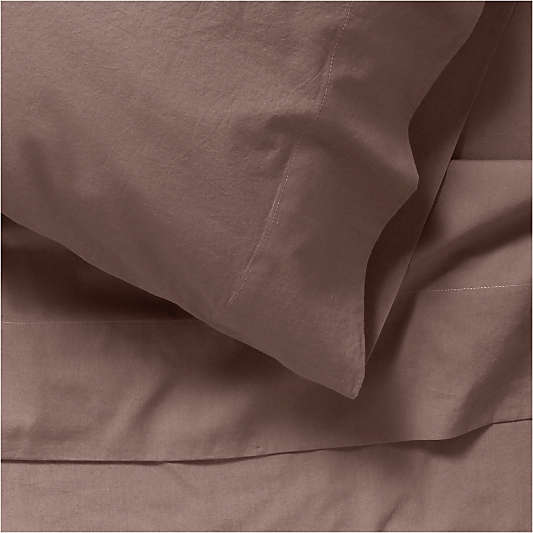 Cozy Cloud Plum Rose Washed Organic Cotton Kids Sheet Set