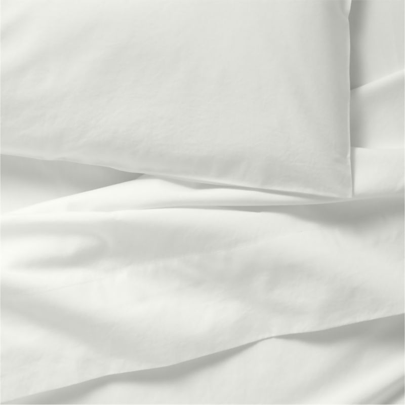 Cozy Cloud Pampas Ivory Washed Organic Cotton Toddler Sheet Set