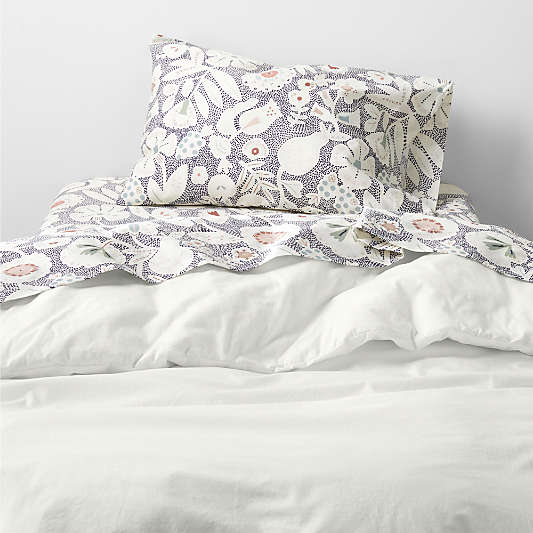 Cozy Cloud Pampas Ivory Washed Organic Cotton Toddler Duvet Cover
