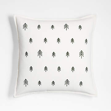 Monarch Chenille 18x18 Cool Pine Green Throw Pillow with Down