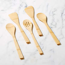 5-Piece Bamboo Utensil Set + Reviews | Crate & Barrel