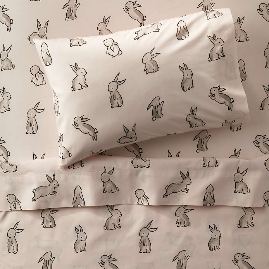 Bunny Toddler Sheets + Reviews Crate & Kids