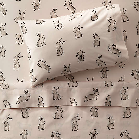 Organic Bunny Toddler Sheet Set