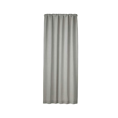 Organic Cotton Double Weave Quiet Grey, 84 Sheer Curtain Panels